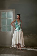 Load image into Gallery viewer, Ivory organza layered assymetrical dress