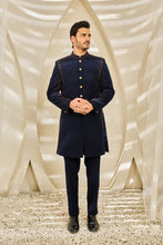 Load image into Gallery viewer, Blue Reverie Indowestern Set