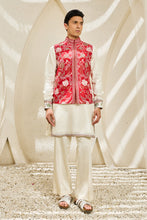 Load image into Gallery viewer, Scarlet Bloom Waistcoat Set
