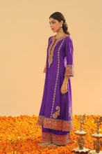 Load image into Gallery viewer, Maisha - Long A-line Kurta with Palazzo and Dupatta