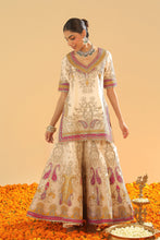 Load image into Gallery viewer, Sadiya - Short Kurta with Sharara and Dupatta