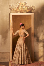 Load image into Gallery viewer, Ivory Raw Silk Double Dupatta Lehenga Set