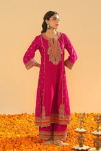Load image into Gallery viewer, Aamish - Long A-line Kurta with Palazzo and Dupatta