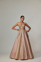 Load image into Gallery viewer, DEEP BEIGE MULTICOLOR CORSET WITH SKIRT