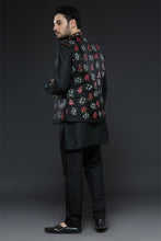 Load image into Gallery viewer, Black Handpainted Vest Set