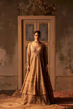 Load image into Gallery viewer, Peach Organza Lehenga Set