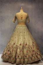 Load image into Gallery viewer, Ivory Organza Double Dupatta Lehenga Set