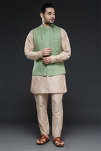 Load image into Gallery viewer, Beige and Sage Green Vest Set