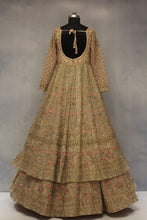 Load image into Gallery viewer, Peach Organza Lehenga Set