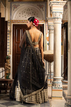 Load image into Gallery viewer, Black lehenga set