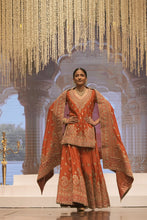 Load image into Gallery viewer, Shazfa - Short Kurta with Sharara and Dupatta