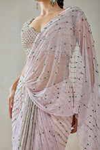 Load image into Gallery viewer, Baby Pink Draped Saree Set