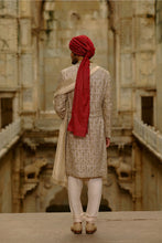 Load image into Gallery viewer, Gold Sherwani Zardozi Embroidery Set