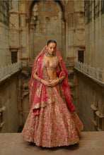 Load image into Gallery viewer, Rust Mirror Lehenga Set