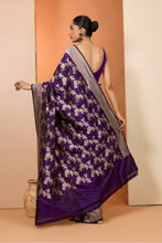 Load image into Gallery viewer, PURPLE SAREE SET