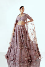 Load image into Gallery viewer, IRISH WINE - IRISH ORGANZA LEHENGA SET