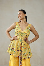 Load image into Gallery viewer, Yellow Patola Silk Suit Salwar Set