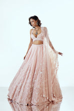 Load image into Gallery viewer, IRIS PINK - IRIS ORGANZA LEHENGA SET