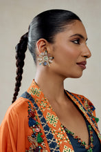 Load image into Gallery viewer, Orange Model Silk Cape With Patola Silk Salwar Set