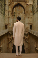 Load image into Gallery viewer, Ivory All Over Geometric Embroidered Sherwani Set