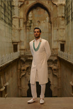 Load image into Gallery viewer, Ivory All Over Geometric Embroidered Sherwani Set