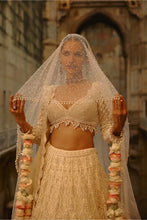 Load image into Gallery viewer, Ivory Lehenga Set