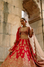 Load image into Gallery viewer, Red Lehenga Set
