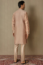 Load image into Gallery viewer, Peachy Radiance: Abstract Floral Sequin Kurta