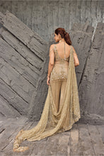 Load image into Gallery viewer, Golden spakle sharara set