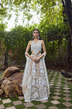 Load image into Gallery viewer, Jasmine - Three dimensional Flower Lehenga