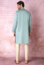 Load image into Gallery viewer, Teal Zari Symphony Chanderi Silk Kurta