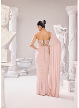 Load image into Gallery viewer, Clara Pearl Drape Saree