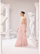 Load image into Gallery viewer, Clara Pearl Drape Saree