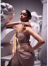 Load image into Gallery viewer, Clara Pearl Drape Saree