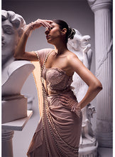 Load image into Gallery viewer, Clara Pearl Drape Saree