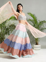 Load image into Gallery viewer, Multicolor lehenga set