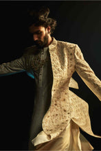 Load image into Gallery viewer, Ivory Embriodered Cutdana Sherwani Set