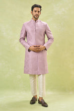 Load image into Gallery viewer, Purple Embroidered Achkan Set
