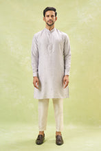 Load image into Gallery viewer, Grey Embroidered Kurta-Jacket Set