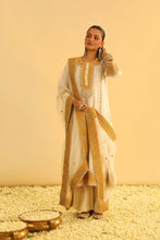 Load image into Gallery viewer, Asmira - Daisy Ivory Long Kurta with Palazzo & Dupatta