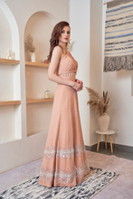 Load image into Gallery viewer, PEACH PEARL PIT LEHENGA