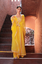 Load image into Gallery viewer, MUSTARD EMBROIDERD SUIT
