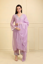 Load image into Gallery viewer, LILAC KURTA SET WITH DUPATTA & PANTS