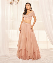 Load image into Gallery viewer, BLUSH PINK LEHENGA SET