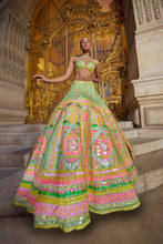 Load image into Gallery viewer, Neon Multi-Coloured Sequin Lehenga Set