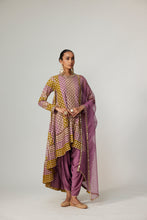 Load image into Gallery viewer, GREEN MULTICOLOR DHOTI KURTA WITH DUPATTA SET