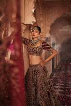 Load image into Gallery viewer, Red heavily embroidered lehenga