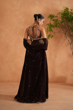 Load image into Gallery viewer, Printed blouse, sharara and long jacket