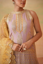 Load image into Gallery viewer, Mauve ready fabric Kurti, garara and mustard dupatta