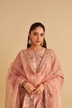 Load image into Gallery viewer, Alira - Dabka Zardozi Embroidered Blush Pink Kurta & Salwar with Dupatta